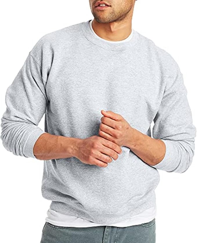 Hanes EcoSmart Fleece, Cotton-Blend Pullover, Crewneck Sweatshirt for Men (1 Or 2 Pack)