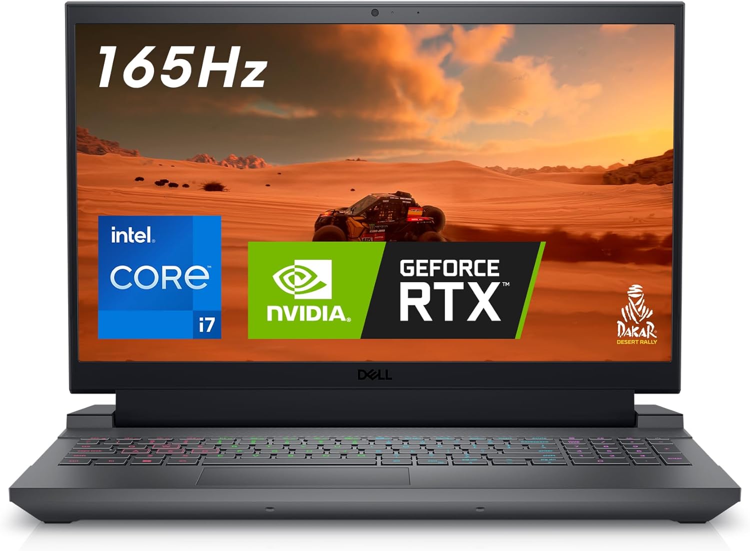 Dell G15 5530 15.6" FHD 165Hz Gaming Laptop, Intel Core i7-13650HX, NVIDIA GeForce RTX 4060-8GB, 16GB RAM DDR5, 1TB SSD, Windows 11 Home, English-UK-Irish Qwerty Backlit Keyboard, Dark Shadow Grey